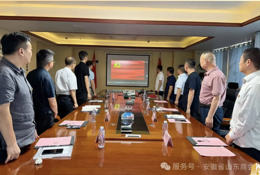 凝心聚力选班子 鲁商党建谱新篇——安徽省山东商会党支部圆满完成换届选举