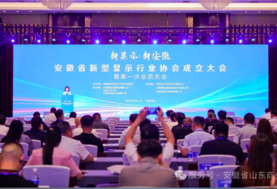 【友谊篇】祝贺安徽省新型显示行业协会成立大会成功举办 祝贺我会常务副会长当选安徽省新型显示行业协会首届会长