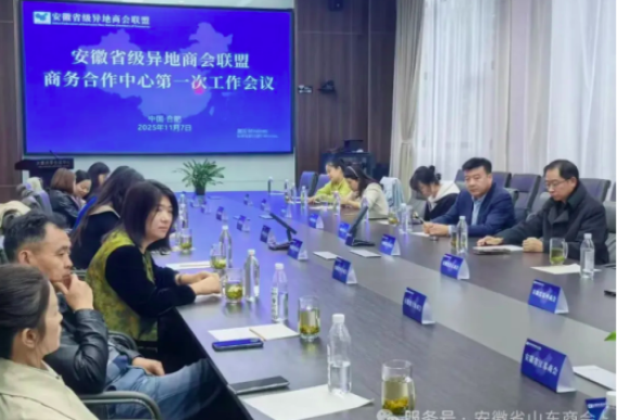 安徽省山东商会应邀参加省级异地商会联盟商务合作中心第一次会议——共探协同发展新路径